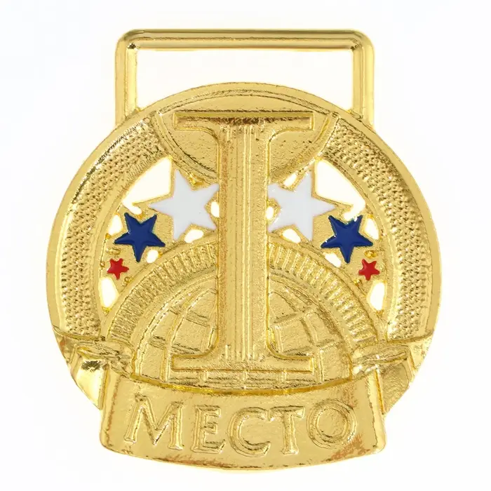 Медаль призовая золото, d=3.5 см, 1 место, без ленты Медаль призовая золото, d=3.5 см, 1 место, без ленты