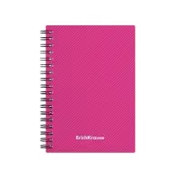 Тетрадь на спирали ErichKrause. Glance Vivid А6, 80 листов, в клетку, пластиковая обложка, блок офсет, МИКС