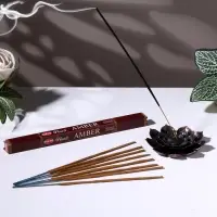 Благовония HEM " Flora Masala Amber Амбер ", 8 палочек в упаковке, четырёхгранник Благовония HEM " Flora Masala Amber Амбер ", 8 палочек в упаковке, четырёхгранник