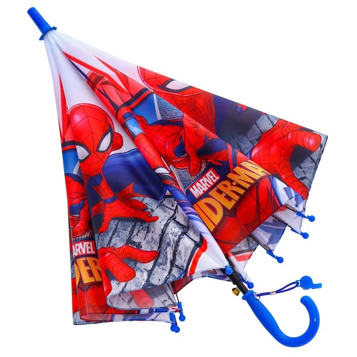 Зонт детский, 8 спиц, Ø 86 см, красный, Человек-паук
