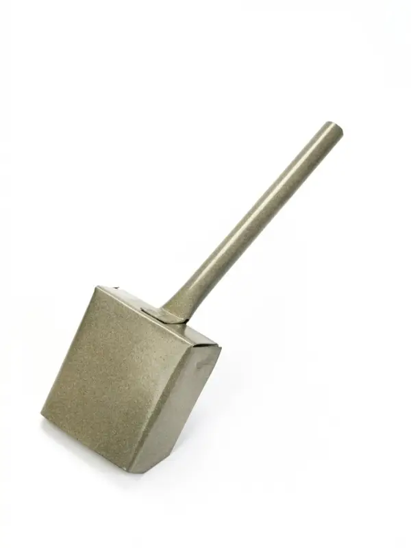 Совок хозяйственный 10&times;10&times;3.5 см, металл, черенок 21 см, МИКС