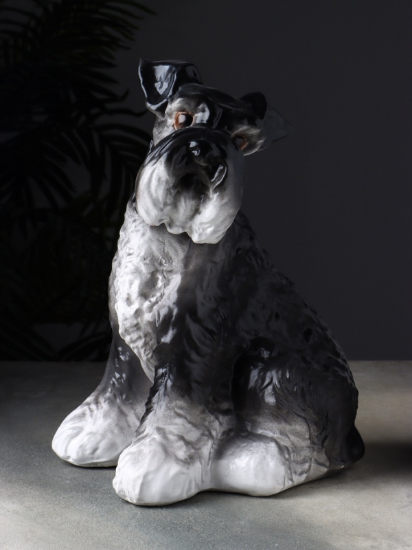 Копилка "Собака Шнауцер терьер" 25х24х36 см