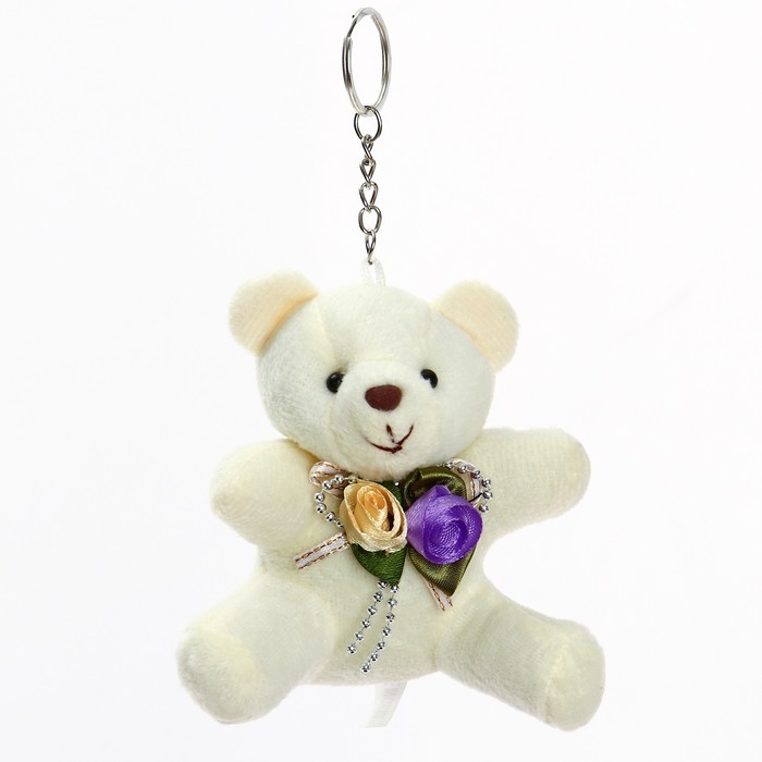 Брелок &laquo;Мишка с цветами&raquo;, цвета МИКС