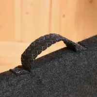 Набор для бани &laquo;Мужской&raquo;, 5 предметов: шапка, коврик, рукавица, тапочки, сумка, шерсть 30%, полиэфир 70%, тёмный, &laquo;Добропаровъ&raquo;