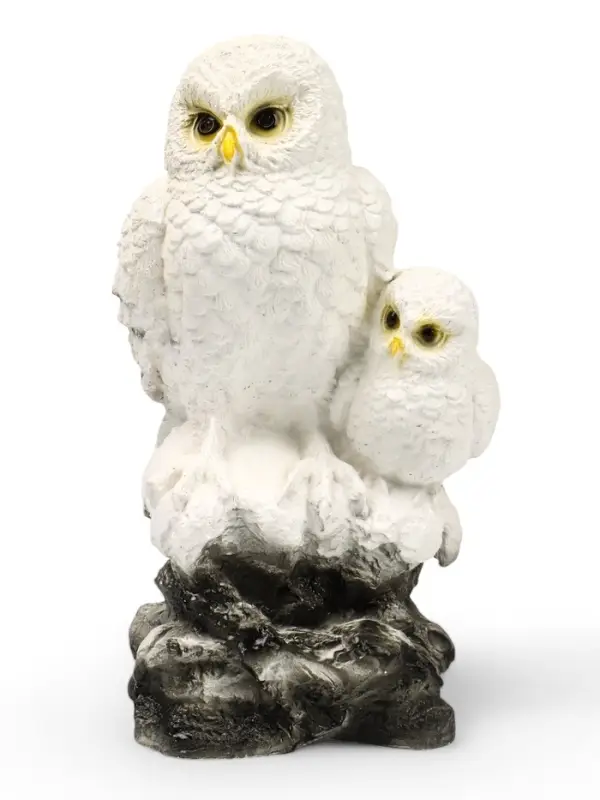 Садовая фигура из гипса &laquo;Совы полярные&raquo;, 36&times;18&times;19 см