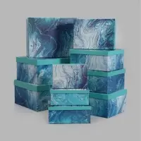 Коробки подарочные, 10 в 1, 37.5&times;29&times;17 - 19&times;13&times;7.5 см