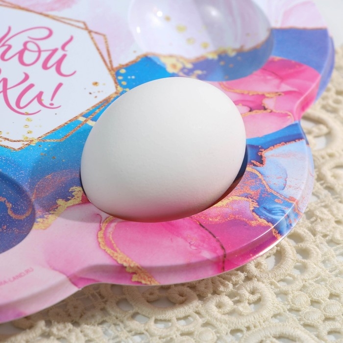 Пасхальная подставка на 6 яиц «Мрамор» на пасху, 21,5 х 19.9 см. Пасхальная подставка на 6 яиц «Мрамор» на пасху, 21,5 х 19.9 см.