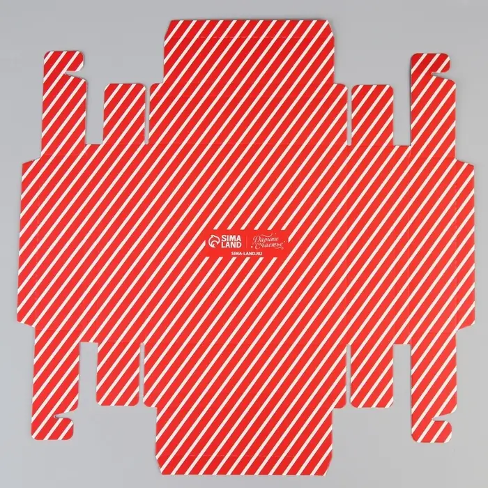 Коробка под 9 конфет &laquo;Новогодний подарок&raquo;, 14.5&times;14.5&times;3.5 см