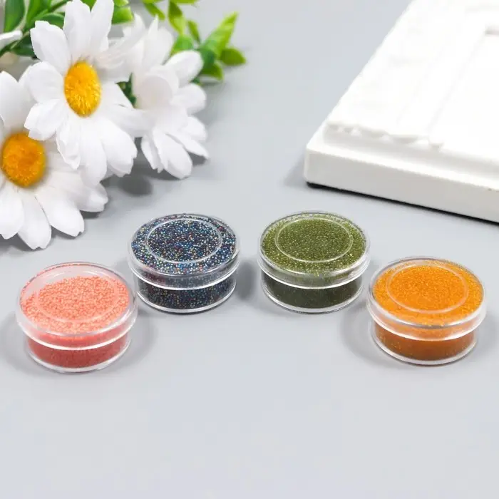 Микробисер стекло «Карри», набор 4×10 г Микробисер стекло «Карри», набор 4×10 г