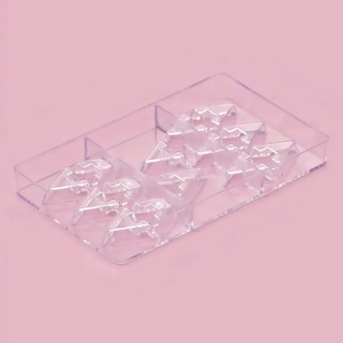 Форма для конфет и шоколада &laquo;Хеопс&raquo;, 14 ячеек, 20&times;12&times;2.5 см, пластик, прозрачная