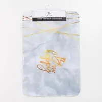 Коврик для ванной &laquo;Этель&raquo; Be happy, 80&times;50 см, велюр