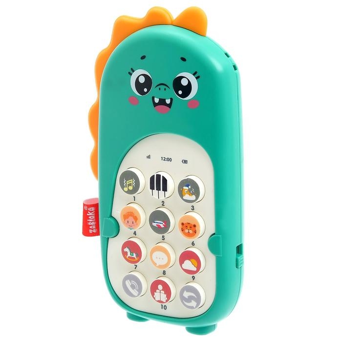 Музыкальный телефон «Маленький дракончик», звук, цвет зелёный Музыкальный телефон «Маленький дракончик», звук, цвет зелёный