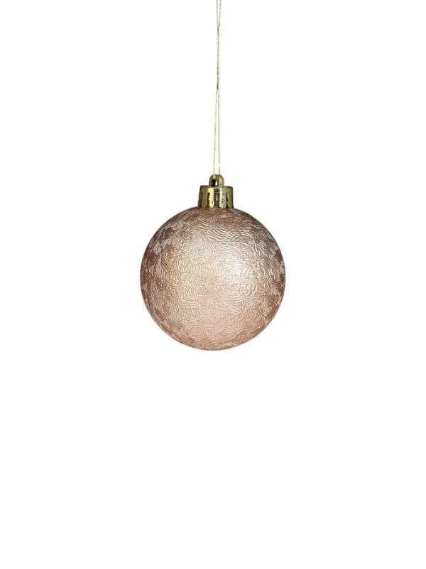 Ёлочные игрушки &laquo;Изабель&raquo;, шары новогодние, набор 9 шт., астероид, золото