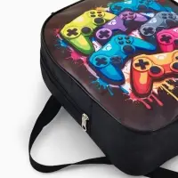 Рюкзак детский 27*10*30, отд на молнии, игры черный