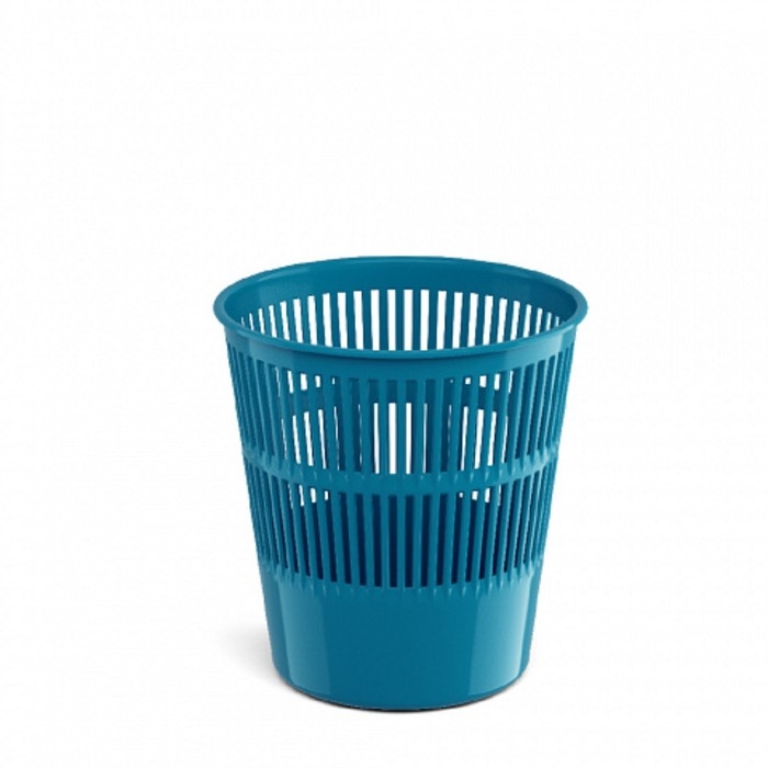 Корзина для бумаг и мусора ErichKrause Vivid, 9 литров, пластик, сетчатая, бирюзовая Корзина для бумаг и мусора ErichKrause Vivid, 9 литров, пластик, сетчатая, бирюзовая
