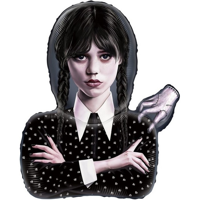 Шар фольгированный 33" &laquo;Мрачная стори. Уэнсдей&raquo;, фигура