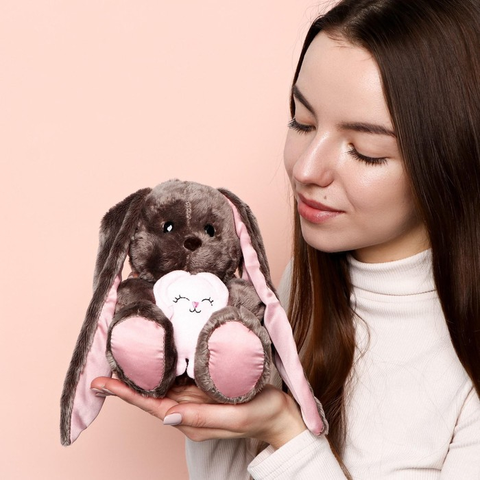 Мягкая игрушка «Li с зайцем», заяц, 25 см Мягкая игрушка «Li с зайцем», заяц, 25 см