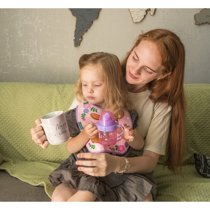 Нагрудник для кормления «Олененок» непромокаемый на липучке, с карманом Нагрудник для кормления «Олененок» непромокаемый на липучке, с карманом