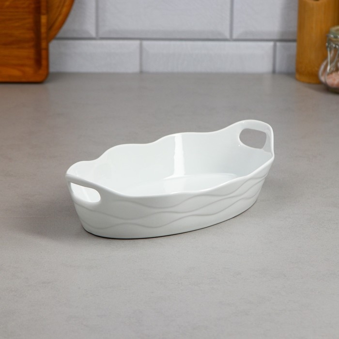 Форма для запекания Sezar, 1 л, фарфор, Иран Форма для запекания Sezar, 1 л, фарфор, Иран