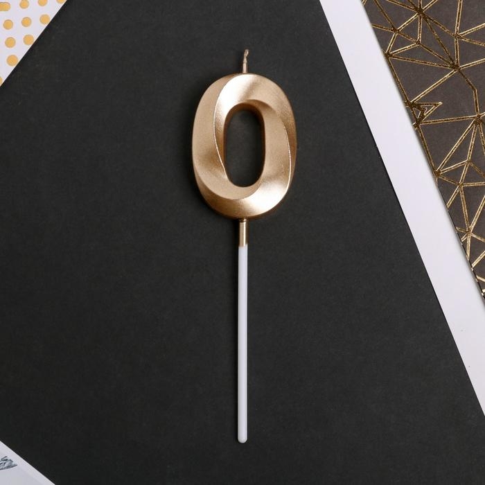 Свеча для торта, цифра «0», 11,5 х 2,3 см Свеча для торта, цифра «0», 11,5 х 2,3 см