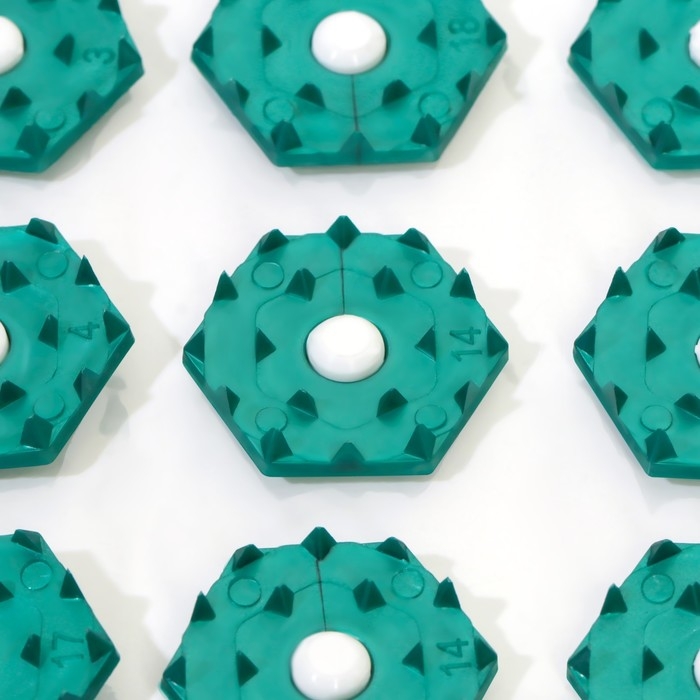 Ипликатор-коврик, основа ПВХ, 360 модулей, 56 × 62 см, цвет прозрачный/зелёный Ипликатор-коврик, основа ПВХ, 360 модулей, 56 × 62 см, цвет прозрачный/зелёный