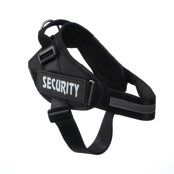 Шлейка К9 мягкая светоотражающая, размер L, ОГ 68-80 см, вес 17,5-32,5 см, чёрная Шлейка К9 мягкая светоотражающая, размер L, ОГ 68-80 см, вес 17,5-32,5 см, чёрная