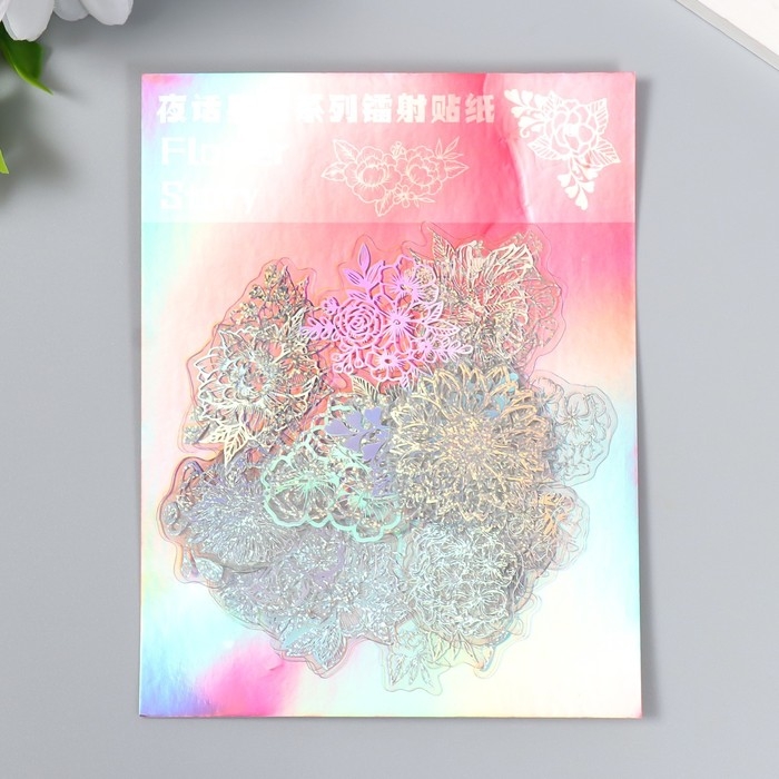 Набор наклеек Набор наклеек "Цветочный рассказ" 45 шт МИКС 8х13 см