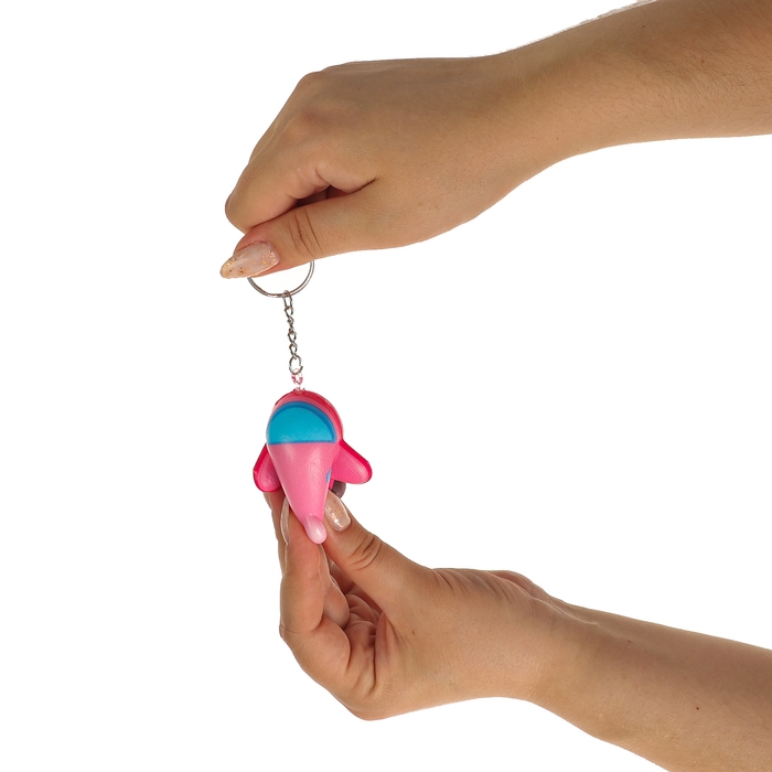 Мялка-сквиш «Самолетик», на брелоке, цвета МИКС Мялка-сквиш «Самолетик», на брелоке, цвета МИКС