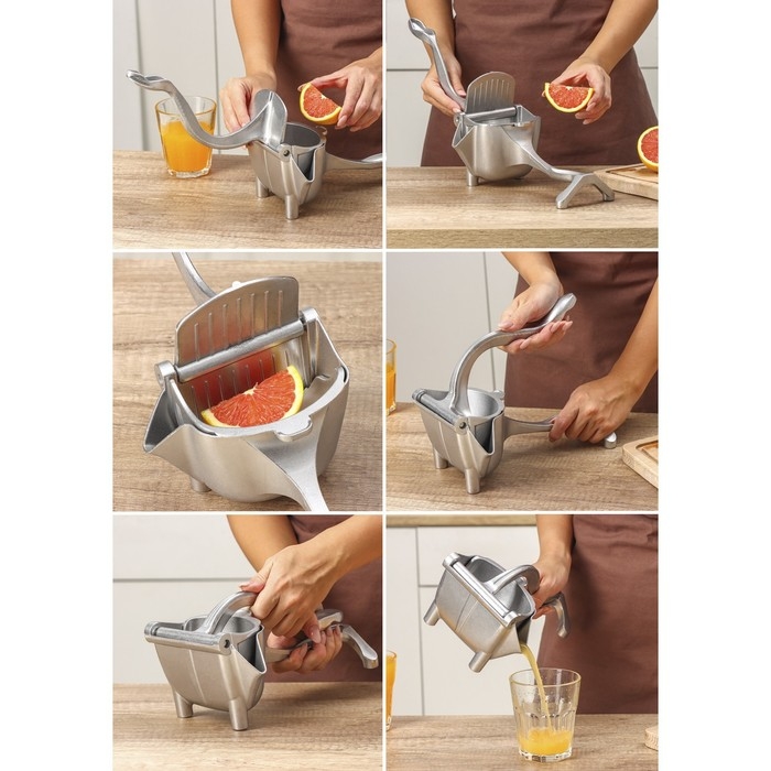 Соковыжималка ручная «Свежесть», алюминий Соковыжималка ручная «Свежесть», алюминий