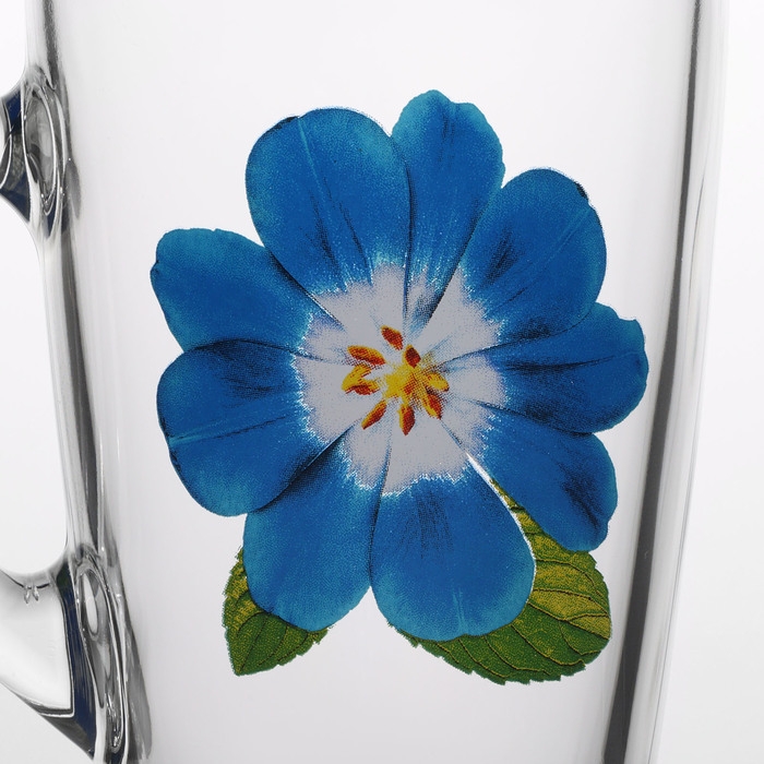 Кружка стеклянная «Коллекция цветов», 300 мл, рисунок МИКС Кружка стеклянная «Коллекция цветов», 300 мл, рисунок МИКС