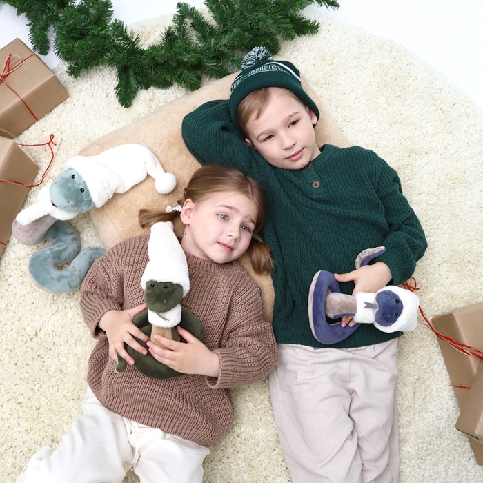 Новый год! Мягкая игрушка «Змей МиШушик», цвет синий, 15 см Новый год! Мягкая игрушка «Змей МиШушик», цвет синий, 15 см