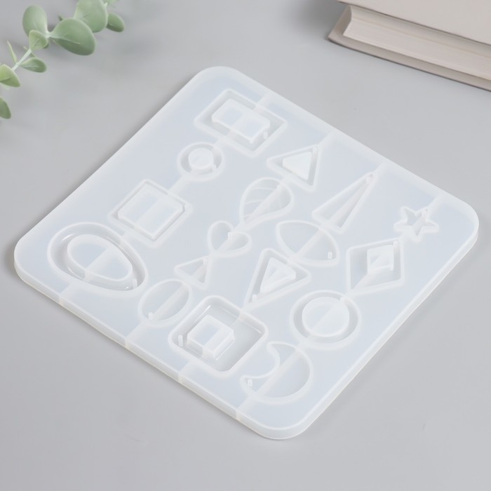 Молд силикон Молд силикон "Серьги" 17 предметов 15,5х16,3 см