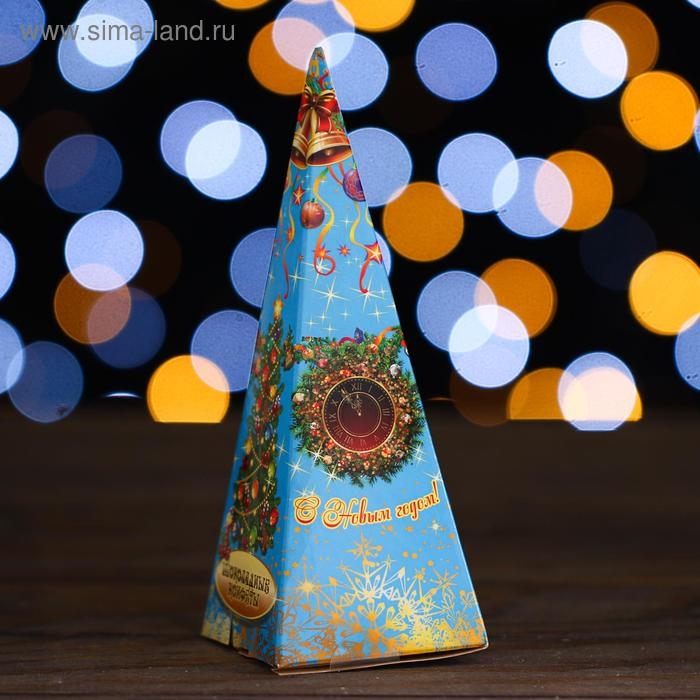 Новый год. Набор шоколадных конфет «Ёлочка», голубая, 105 г Новый год. Набор шоколадных конфет «Ёлочка», голубая, 105 г