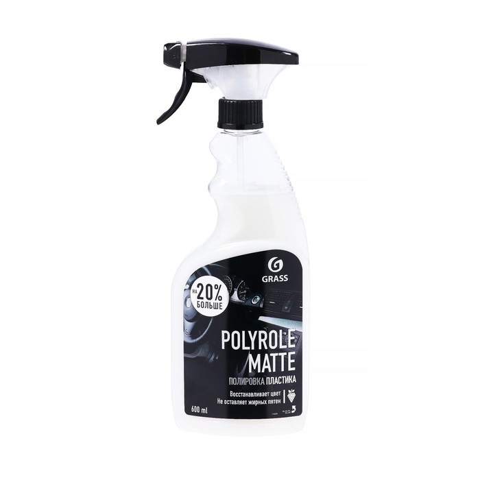 Полироль пластика Grass Polyrol Matte матовый, виноград, триггер, 600 мл Полироль пластика Grass Polyrol Matte матовый, виноград, триггер, 600 мл