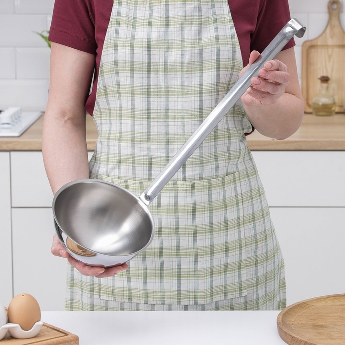 Ложка разливательная «Поварская», 1 л, длина ручки=38 см Ложка разливательная «Поварская», 1 л, длина ручки=38 см