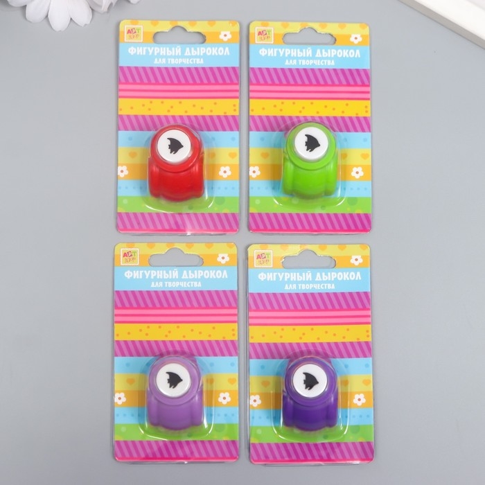 Дырокол фигурный Дырокол фигурный "Рыбка" d=0,8 см МИКС 3х2,5х2,5 см 64071