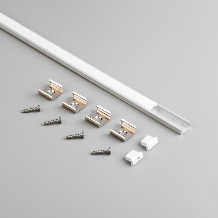 Накладной профиль General для светодиодной ленты, 2 м, 16 × 7 мм, матовый рассеиватель, аксессуары Накладной профиль General для светодиодной ленты, 2 м, 16 × 7 мм, матовый рассеиватель, аксессуары