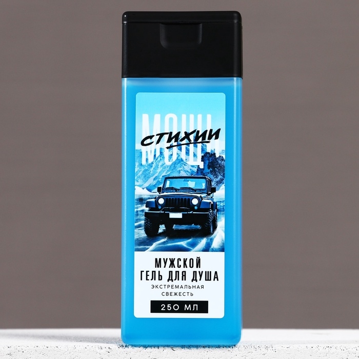 Гель для душа «Мощь стихии», 250 мл, аромат свежести, ЧИСТОЕ СЧАСТЬЕ