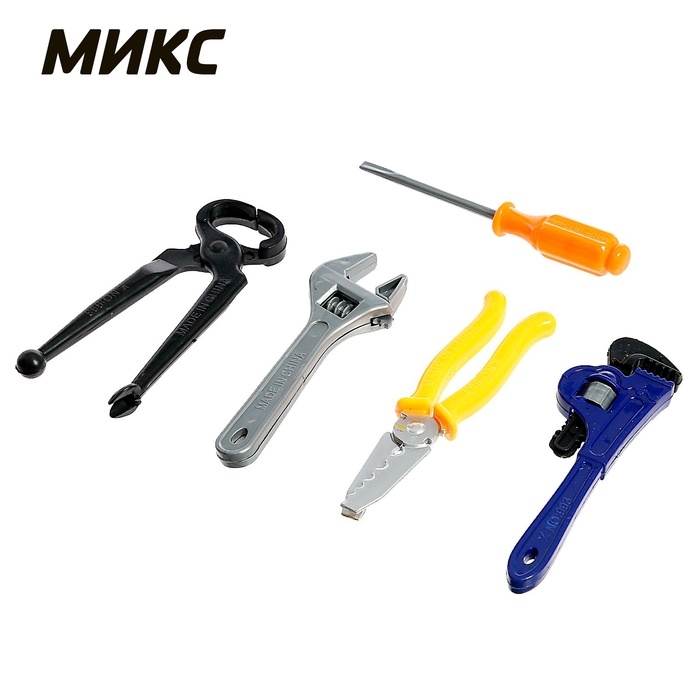 Набор инструментов «Дежурный», 5 предметов, МИКС Набор инструментов «Дежурный», 5 предметов, МИКС