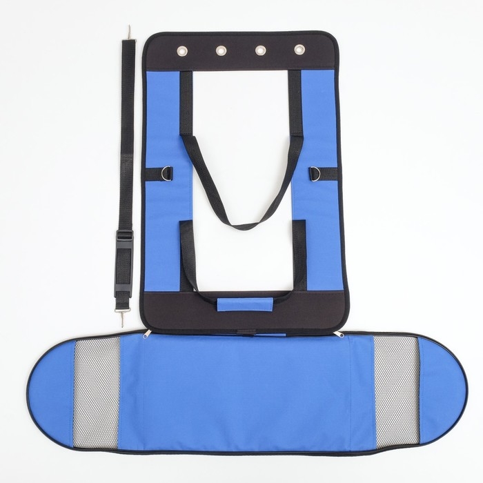 Сумка - переноска для животных Сумка - переноска для животных "Панорамная", с окном, 46 х 28,5 х 30 см, синяя