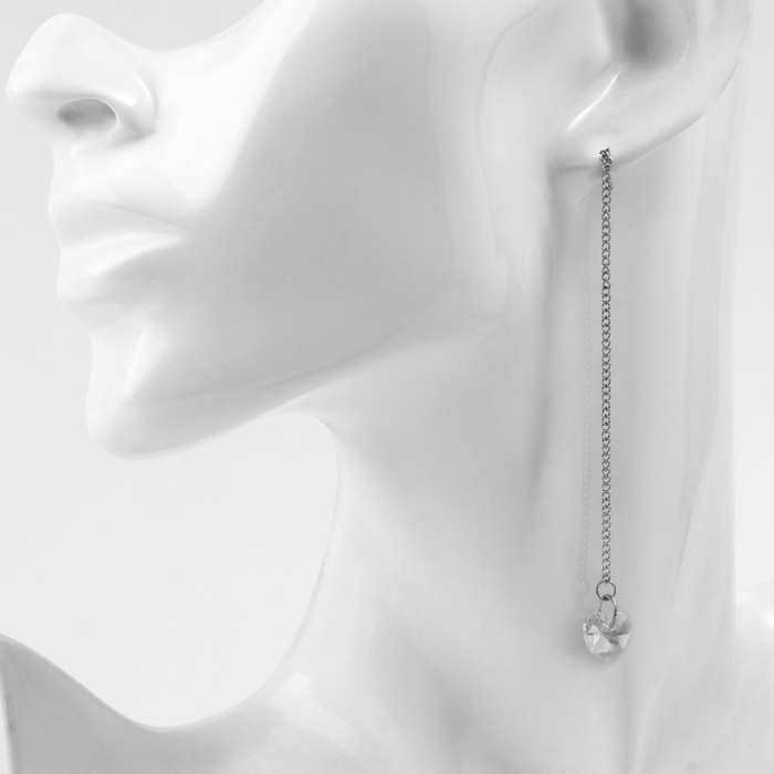 Серьги висячие со стразами «Цепочки» элегант, цвет МИКС, 5,2 см Серьги висячие со стразами «Цепочки» элегант, цвет МИКС, 5,2 см