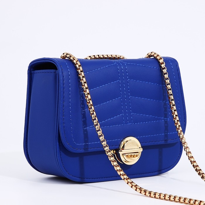 Сумка-мессенджер на клапане, цвет синий Сумка-мессенджер на клапане, цвет синий