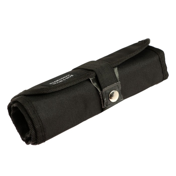 Пенал-рулон Koh-I-Noor 9050, без наполнения, на 24 предмета, текстильный на кнопке, чёрный Пенал-рулон Koh-I-Noor 9050, без наполнения, на 24 предмета, текстильный на кнопке, чёрный