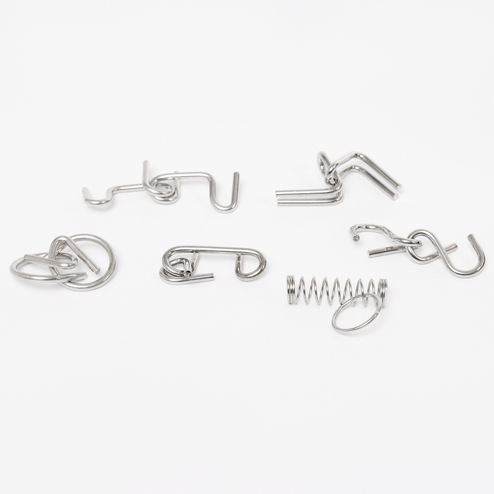 Набор металлических головоломок «Игры разума №2»,на блистере Набор металлических головоломок «Игры разума №2»,на блистере