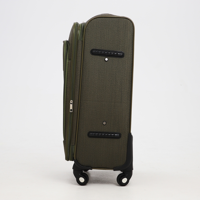 Чемодан средний 52 л (M), отдел на молнии, кодовый замок, с расширением, цвет хаки Чемодан средний 52 л (M), отдел на молнии, кодовый замок, с расширением, цвет хаки