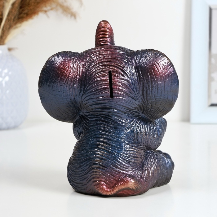 Копилка Копилка "Радостный слон" синий космос, 19см