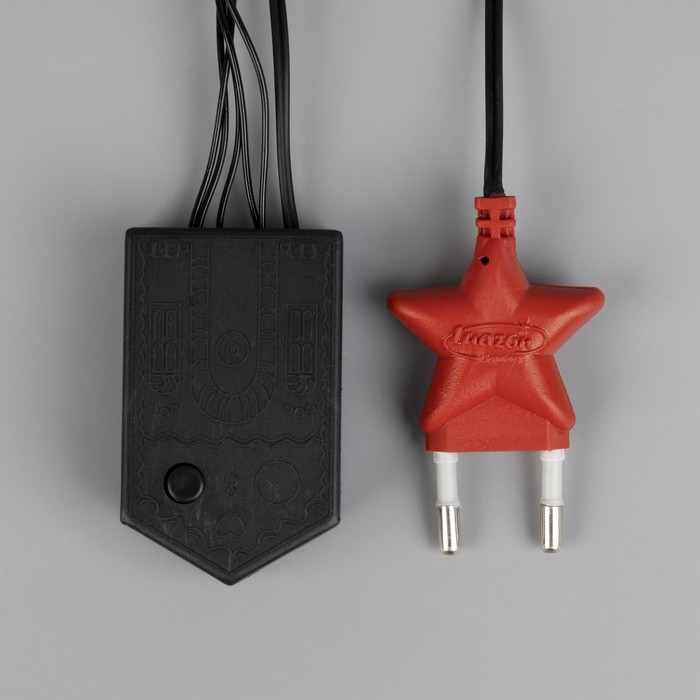 Гирлянда «Бахрома» 1.8 × 0.5 м, IP20, тёмная нить, 48 LED, свечение синее, 8 режимов, 220 В Гирлянда «Бахрома» 1.8 × 0.5 м, IP20, тёмная нить, 48 LED, свечение синее, 8 режимов, 220 В