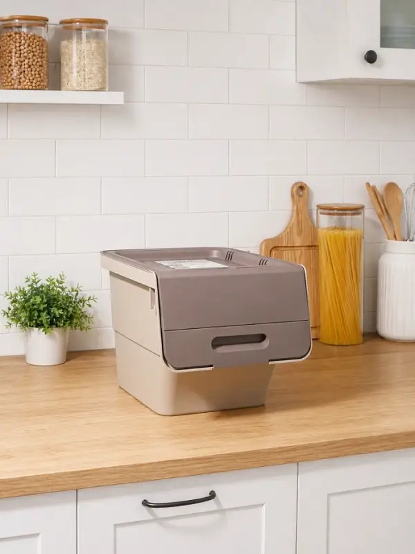 Ящик для овощей IDEA &laquo;Смарт&raquo;, 12 л, 26&times;34&times;24 см, латте