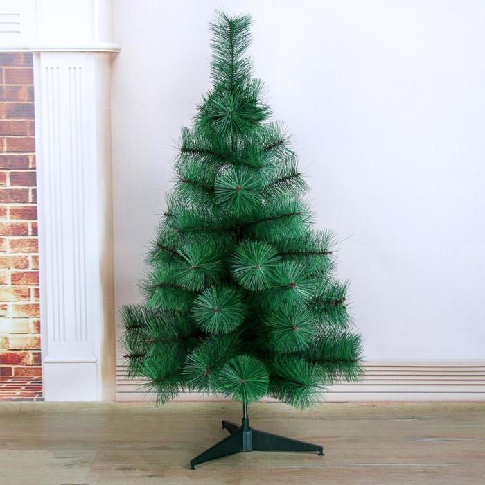 Кедр  Кедр "Зелёный" снег пласт подставка, 90 см d иголок 10 см d нижнего яруса 58 см 57 веток