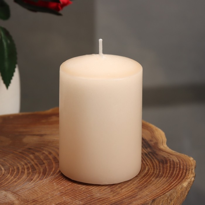 Свеча - цилиндр ароматическая "Корица", 5,6х8 см